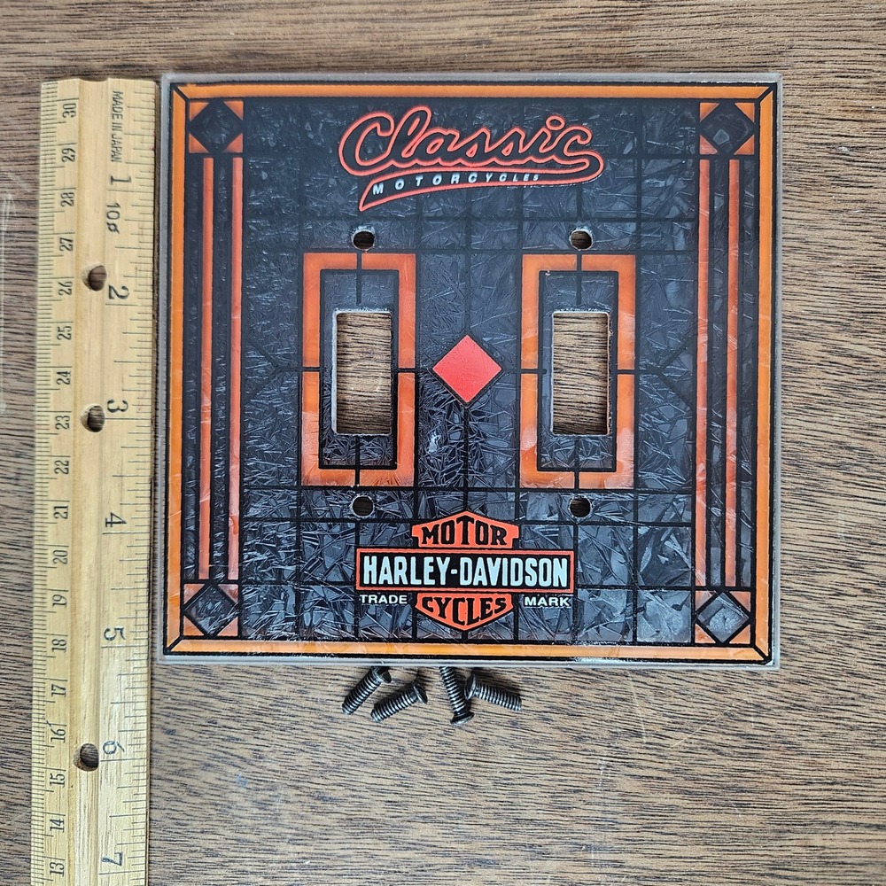 Harley-Davidson Classic Motorcycles Double Toggle Light Switch Cover Wall Plate